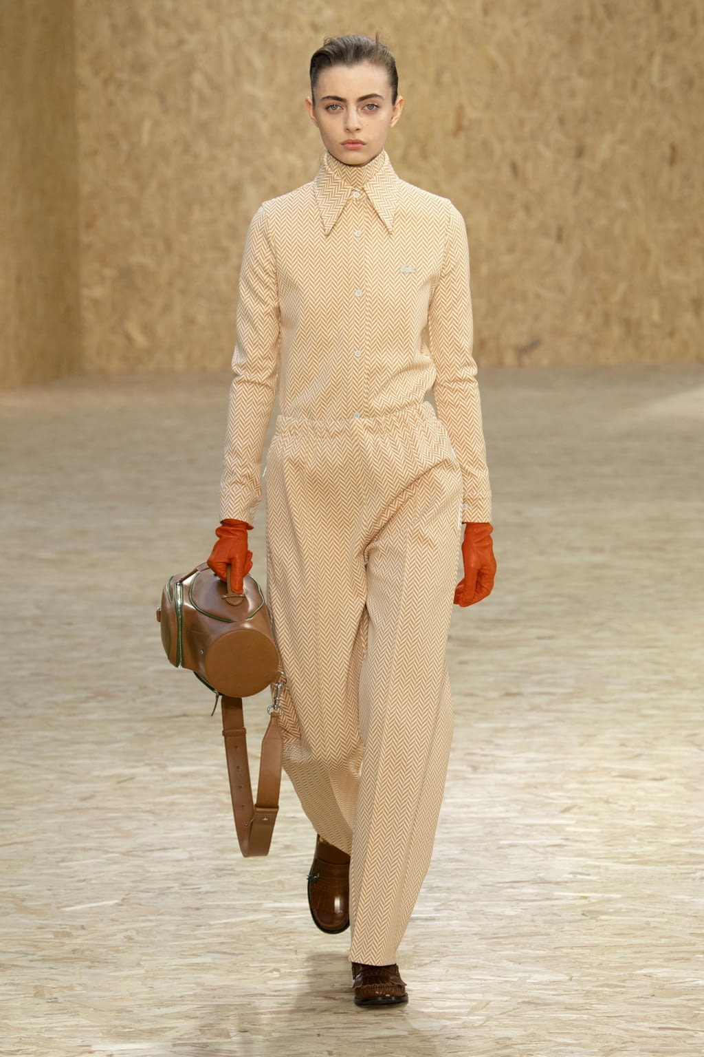 Fashion Week Paris Fall/Winter 2020 look 23 from the Lacoste collection womenswear