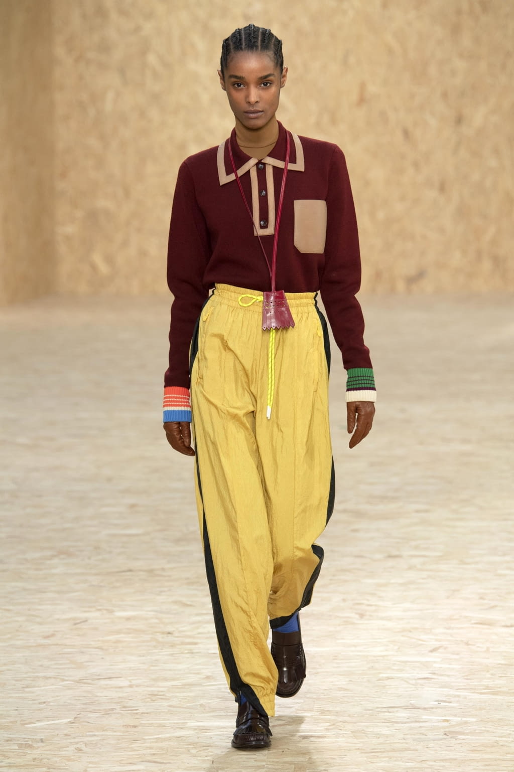Fashion Week Paris Fall/Winter 2020 look 50 from the Lacoste collection womenswear