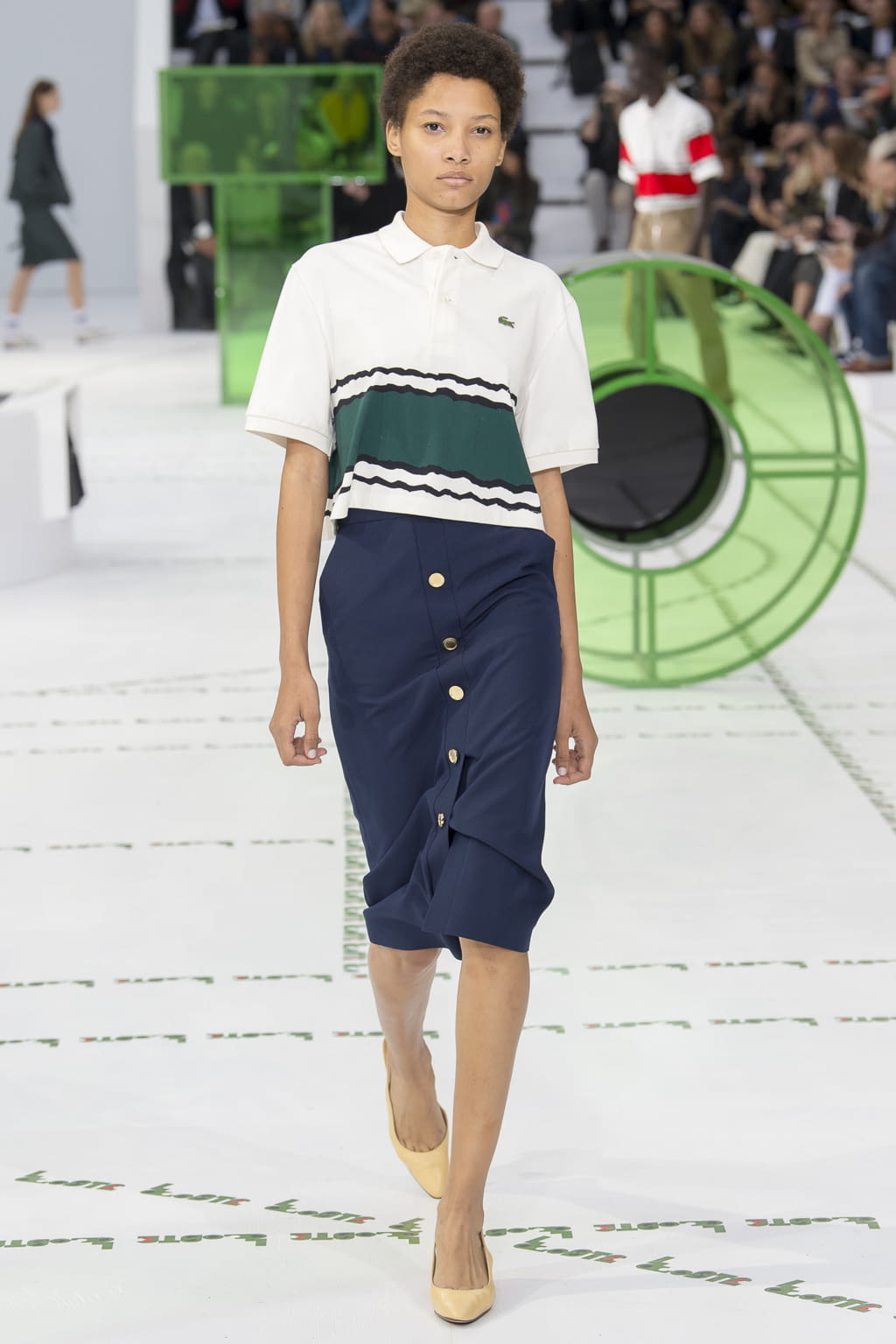 Fashion Week Paris Spring/Summer 2018 look 14 from the Lacoste collection 女装