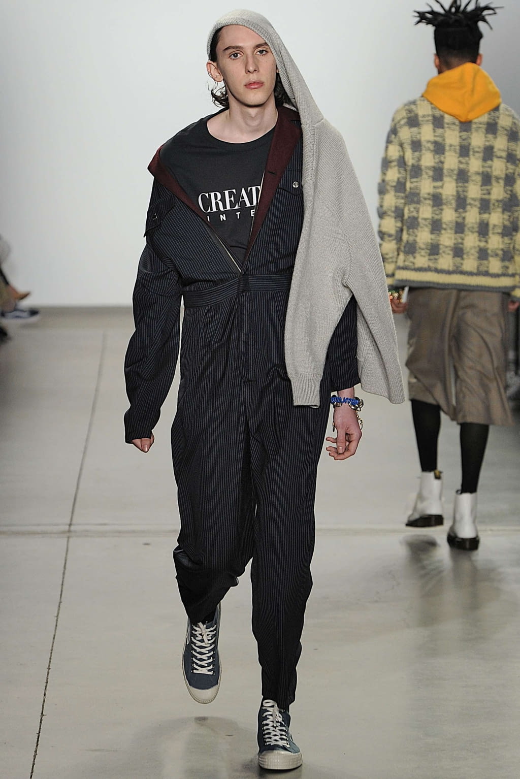 Fashion Week New York Fall/Winter 2019 look 11 from the Landlord collection menswear