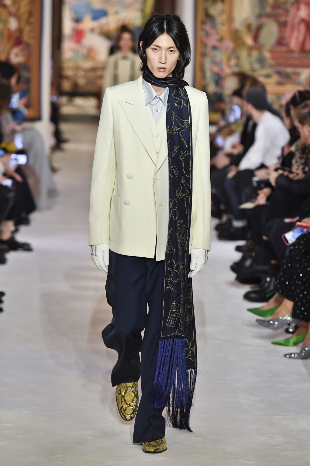 Fashion Week Paris Fall/Winter 2020 look 15 from the Lanvin collection 女装