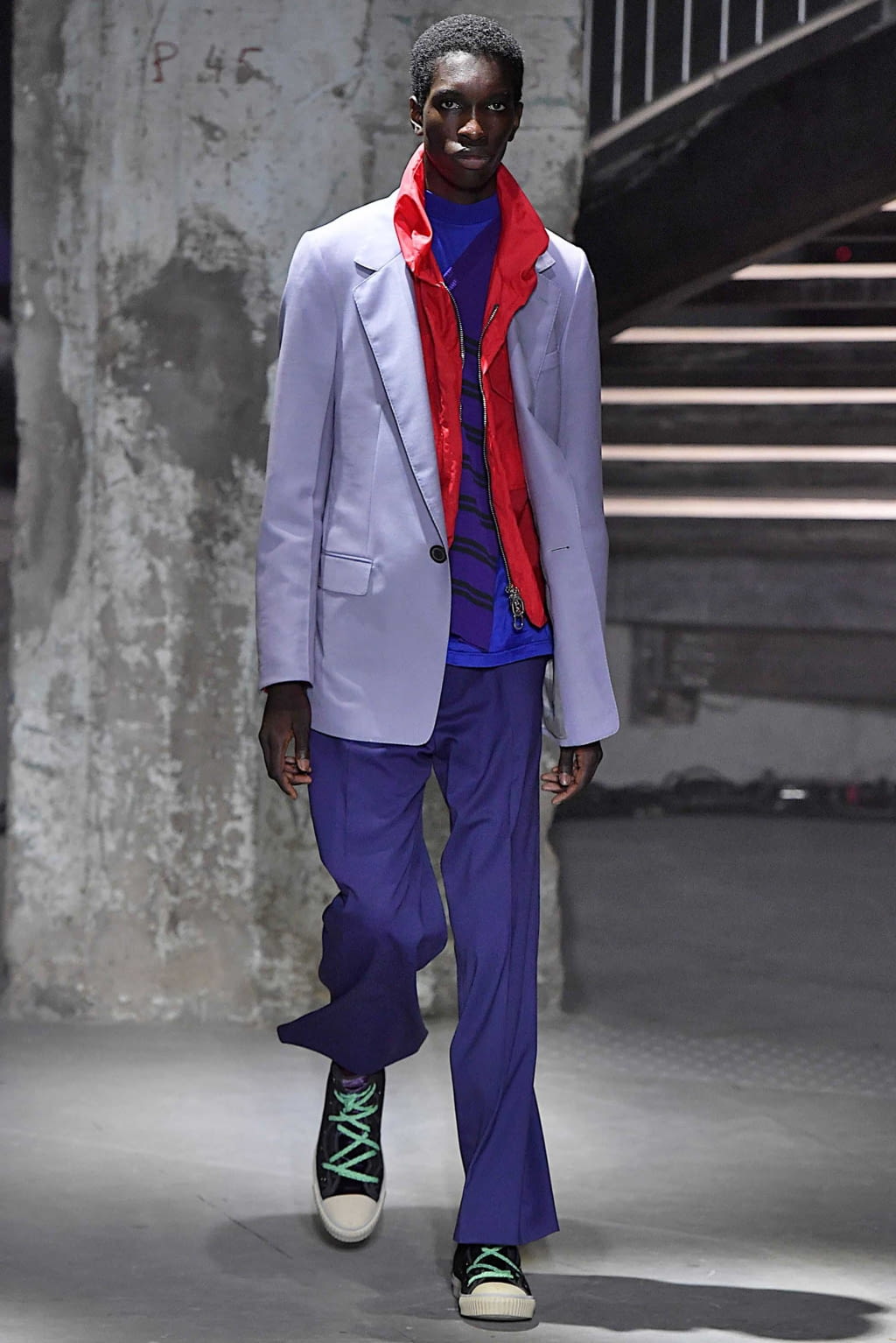 Fashion Week Paris Spring/Summer 2019 look 1 from the Lanvin collection 男装