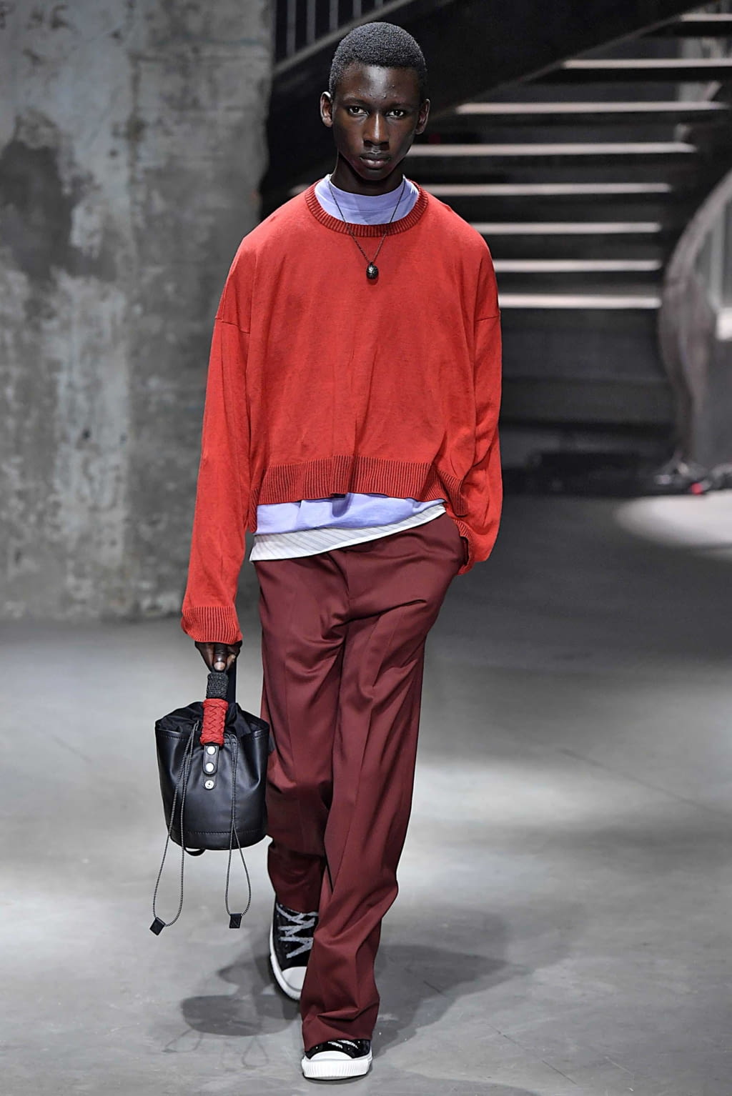 Fashion Week Paris Spring/Summer 2019 look 7 from the Lanvin collection menswear