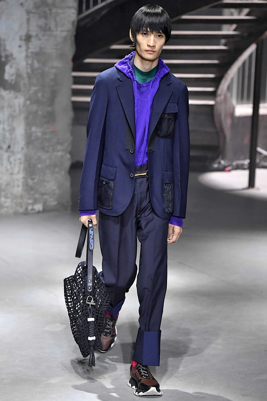 Fashion Week Paris Spring/Summer 2019 look 8 from the Lanvin collection menswear