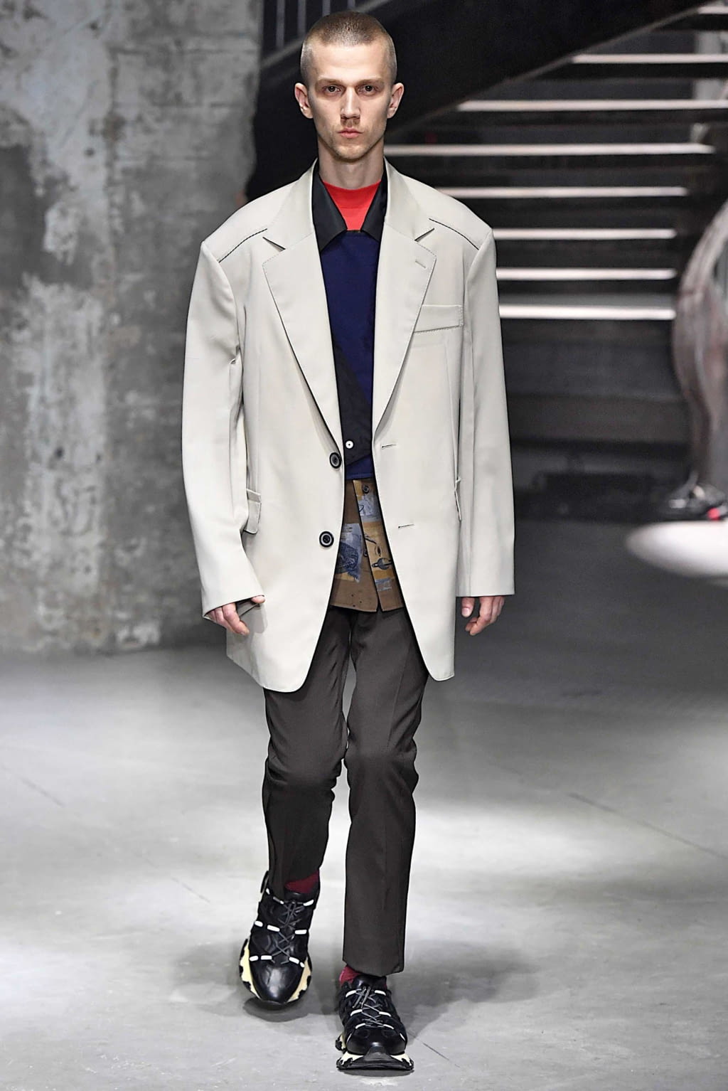Fashion Week Paris Spring/Summer 2019 look 24 from the Lanvin collection 男装