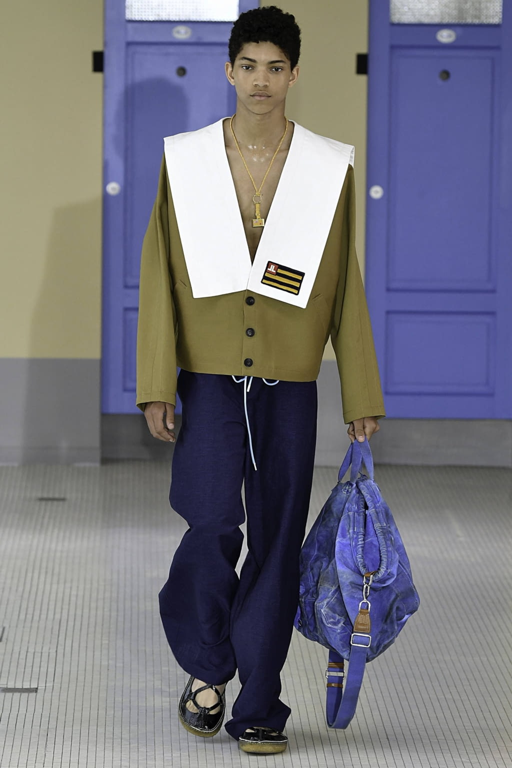 Fashion Week Paris Spring/Summer 2020 look 5 de la collection Lanvin menswear