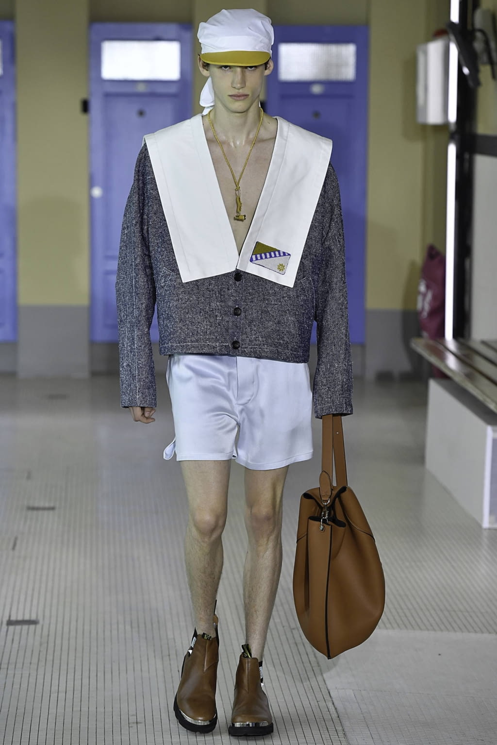Fashion Week Paris Spring/Summer 2020 look 6 from the Lanvin collection menswear