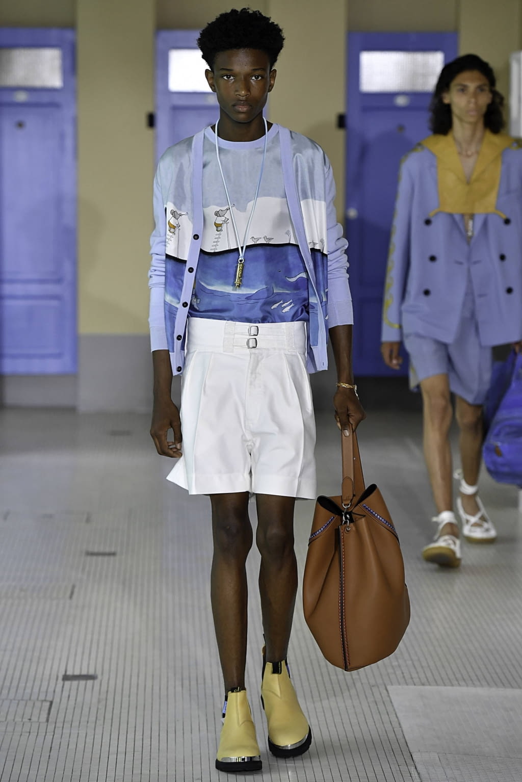 Fashion Week Paris Spring/Summer 2020 look 12 de la collection Lanvin menswear