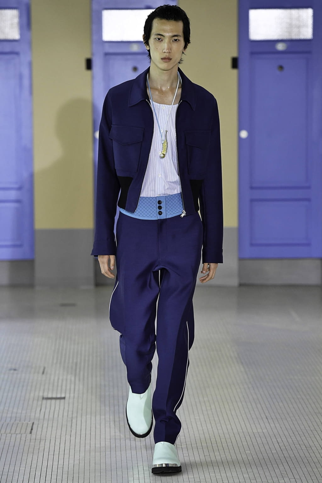 Fashion Week Paris Spring/Summer 2020 look 14 from the Lanvin collection 男装
