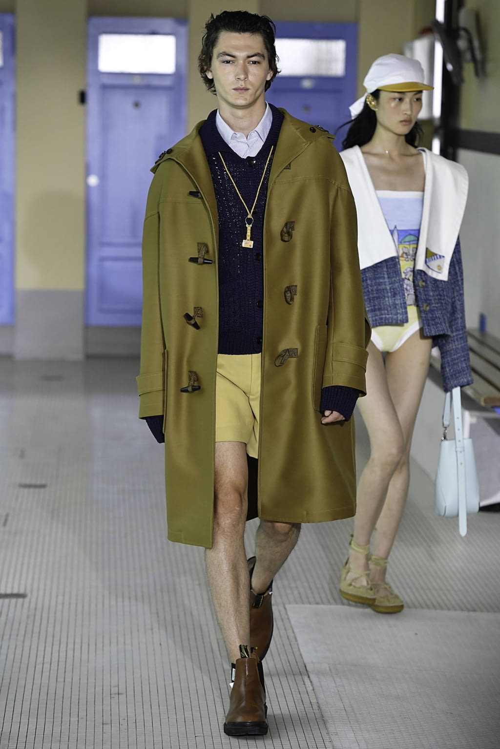 Fashion Week Paris Spring/Summer 2020 look 18 from the Lanvin collection 男装