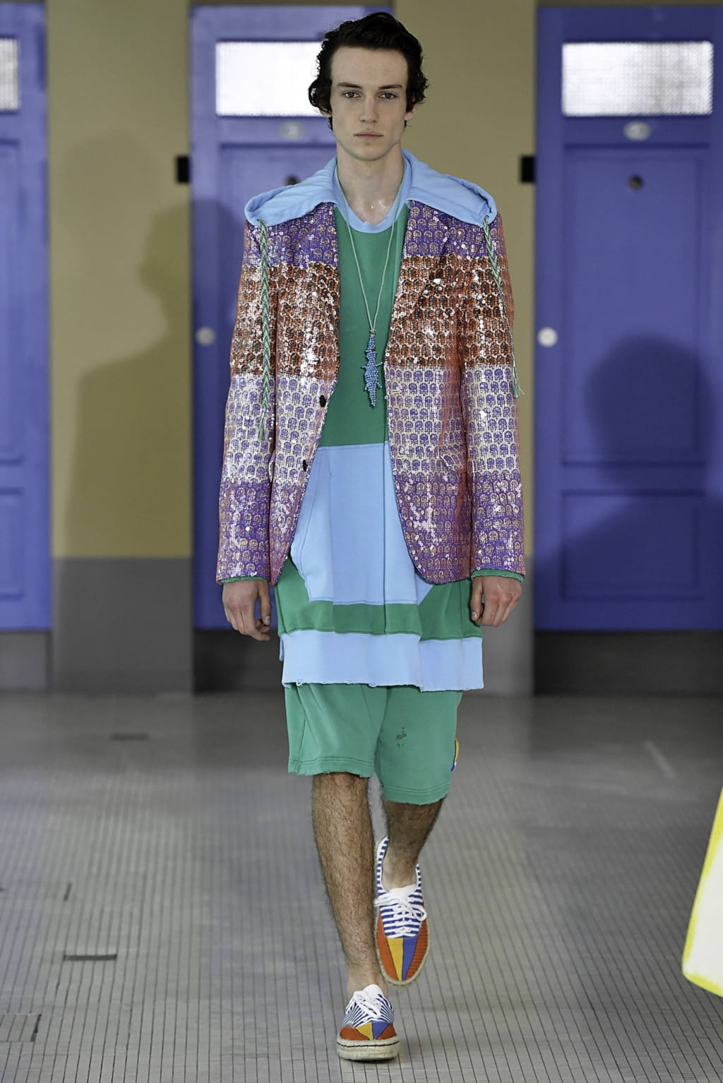 Fashion Week Paris Spring/Summer 2020 look 43 from the Lanvin collection 男装