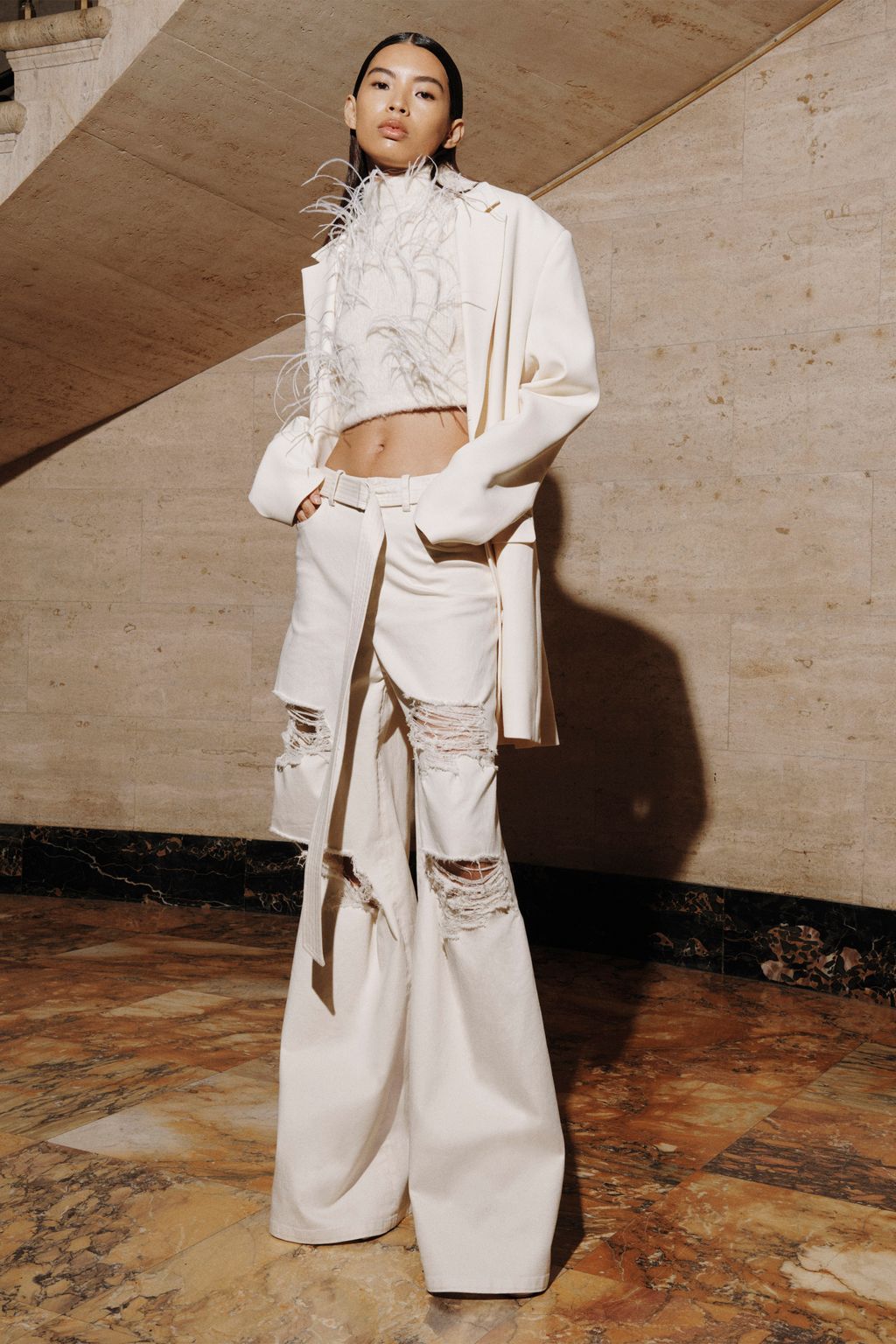 Fashion Week New York Pre-Fall 2023 look 21 from the LaPointe collection womenswear