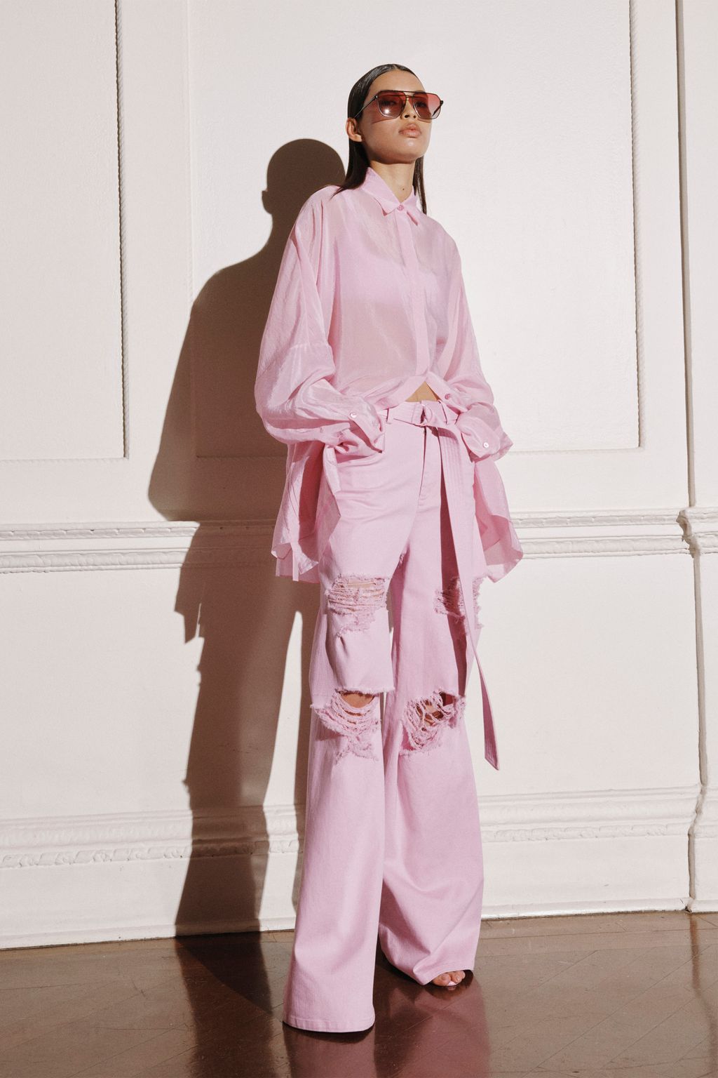 Fashion Week New York Pre-Fall 2023 look 25 from the LaPointe collection womenswear