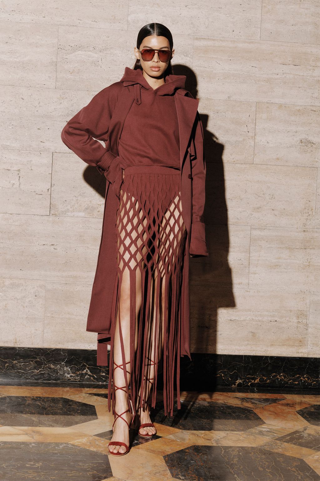 Fashion Week New York Pre-Fall 2023 look 28 from the LaPointe collection womenswear