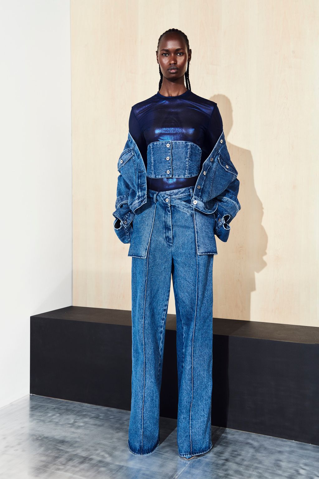 Fashion Week New York Resort 2023 look 3 from the LaPointe collection womenswear