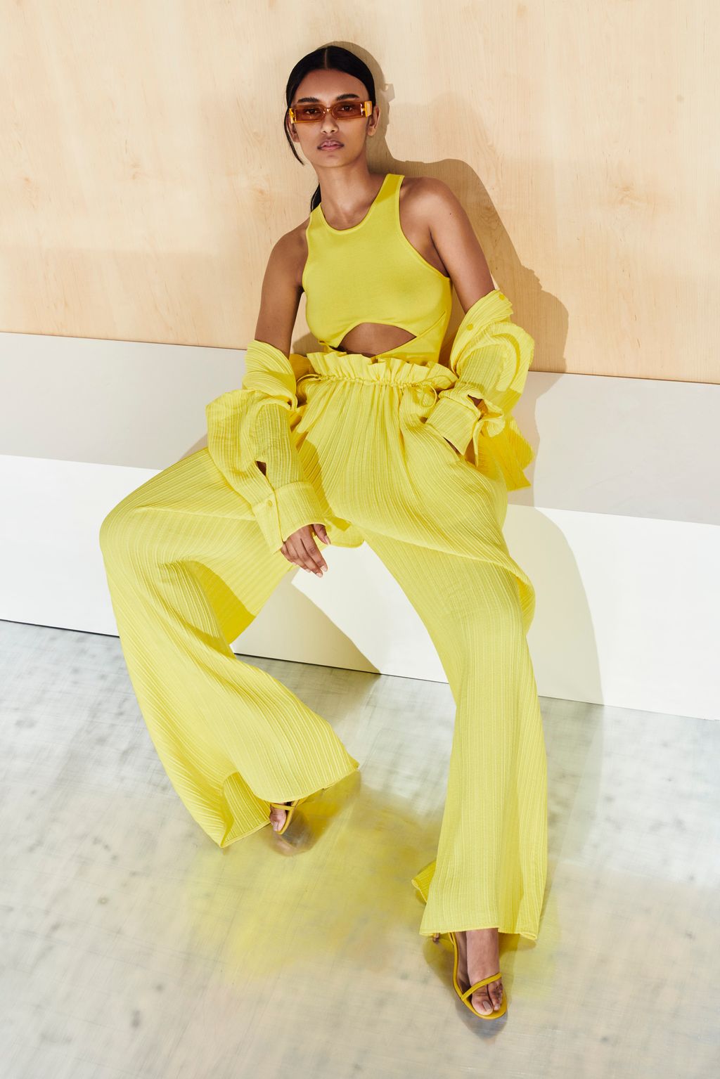 Fashion Week New York Resort 2023 look 9 from the LaPointe collection womenswear