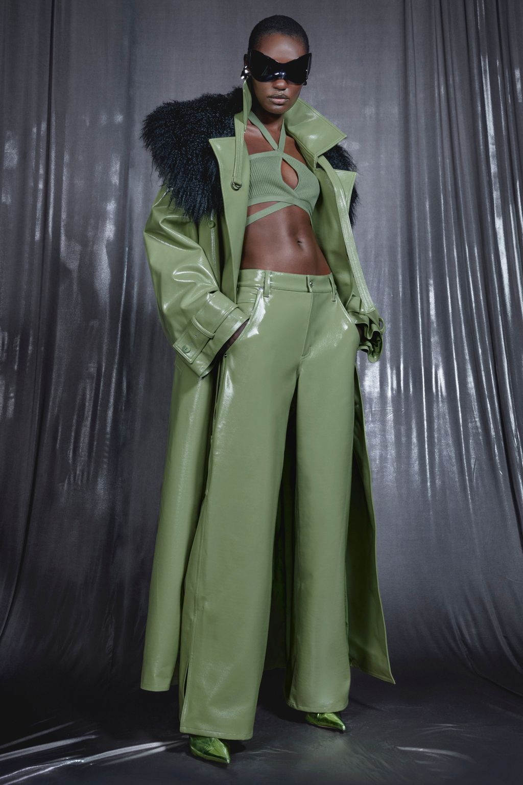 Fashion Week New York Resort 2024 look 18 from the LaPointe collection womenswear