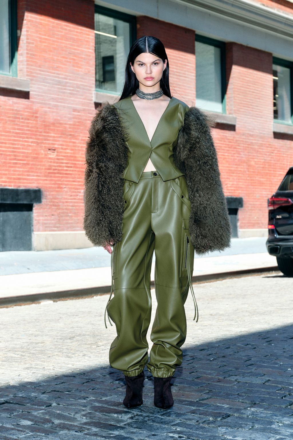 Fashion Week New York Resort 2025 look 17 from the LaPointe collection womenswear