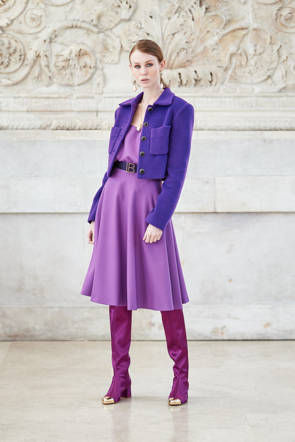 Fashion Week Milan Fall/Winter 2021 look 1 de la collection Laura Biagiotti womenswear