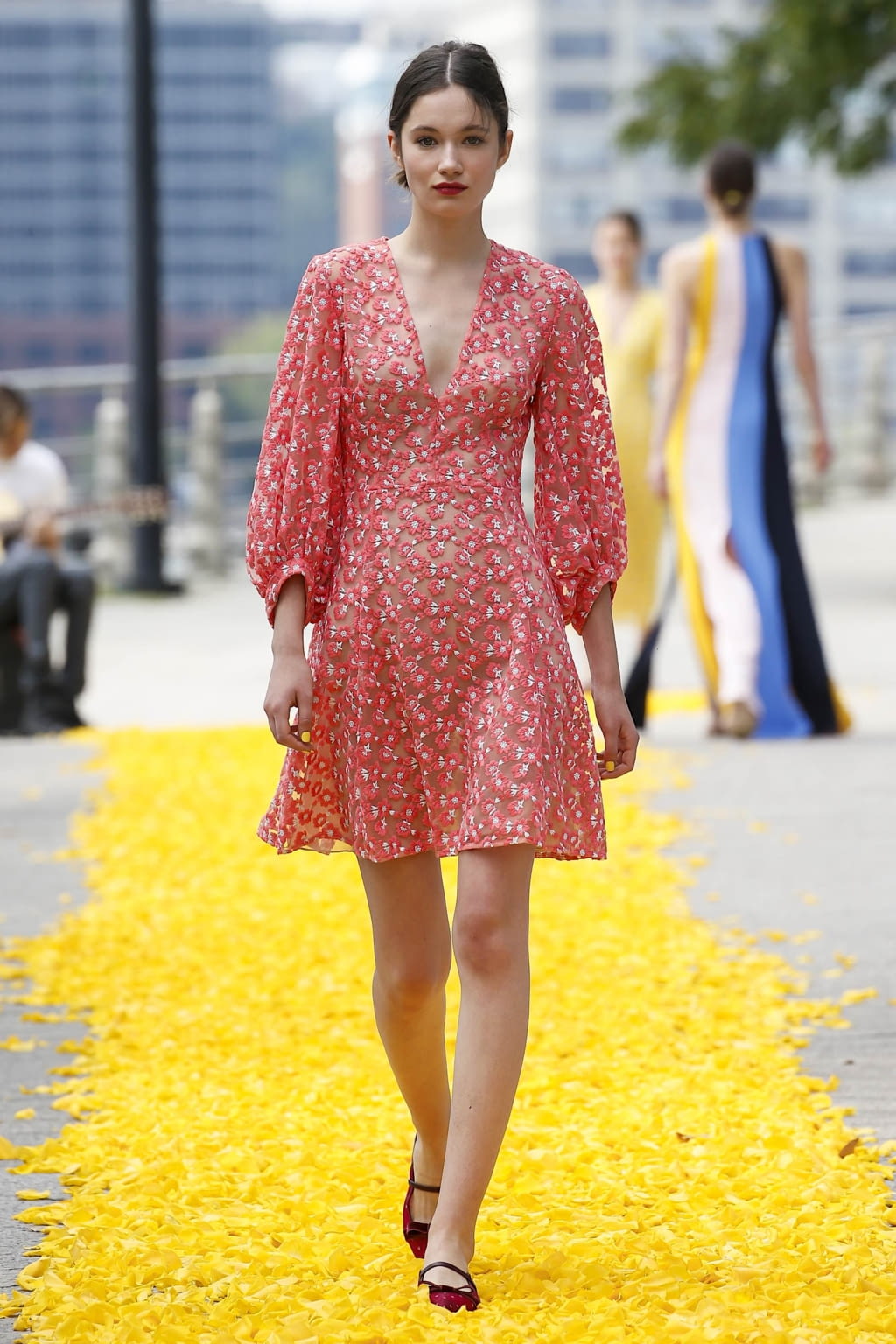 Fashion Week New York Spring/Summer 2020 look 13 from the Lela Rose collection womenswear
