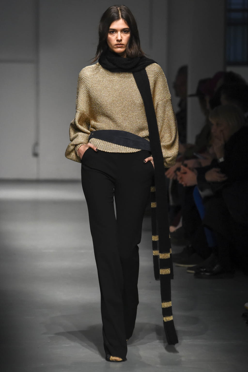 Fashion Week Milan Fall/Winter 2017 look 24 from the Les Copains collection womenswear