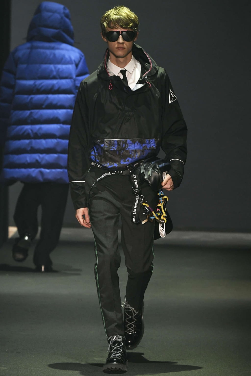 Fashion Week Milan Fall/Winter 2019 look 24 from the Les Hommes collection 男装