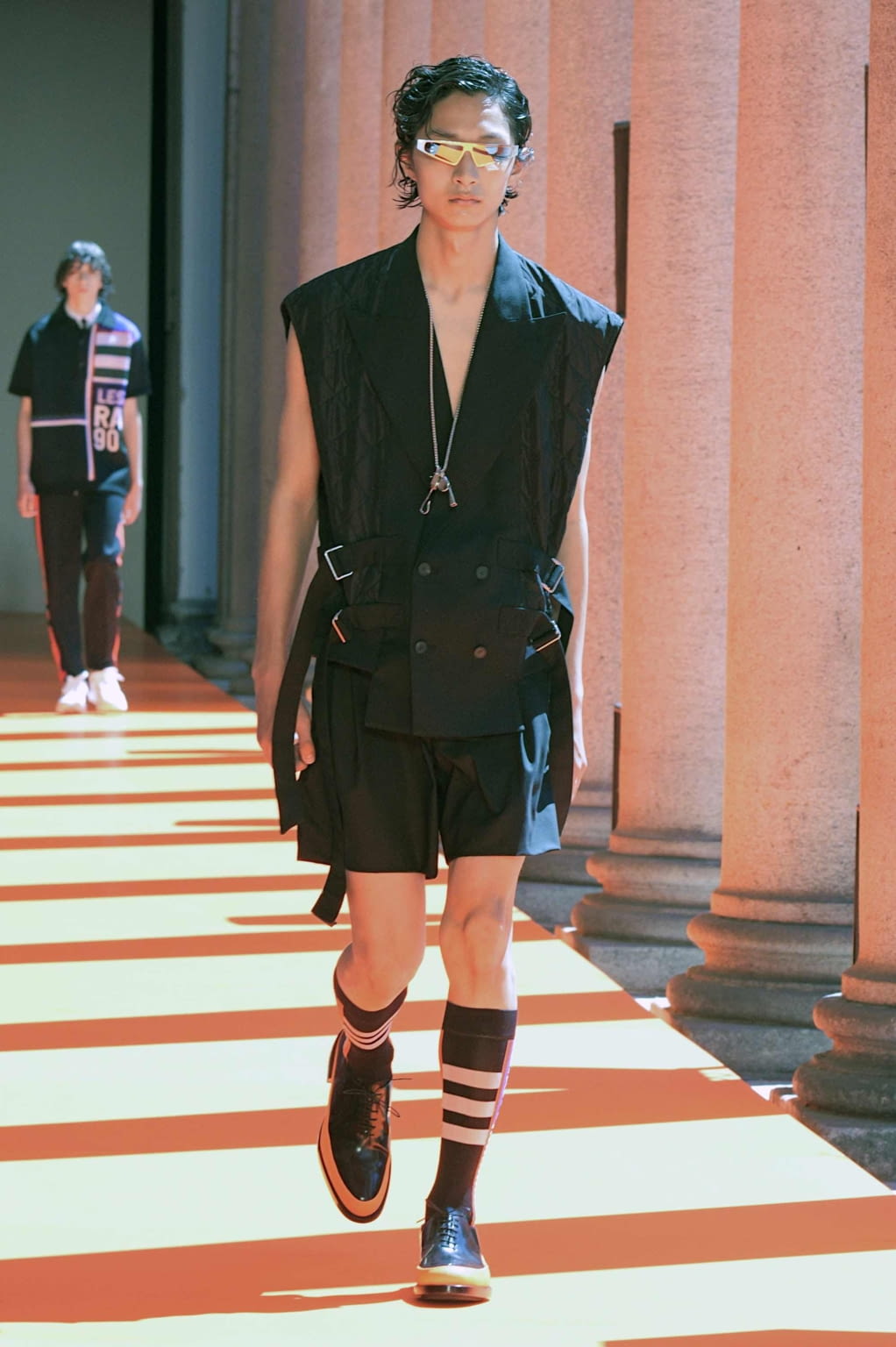 Fashion Week Milan Spring/Summer 2020 look 2 from the Les Hommes collection menswear