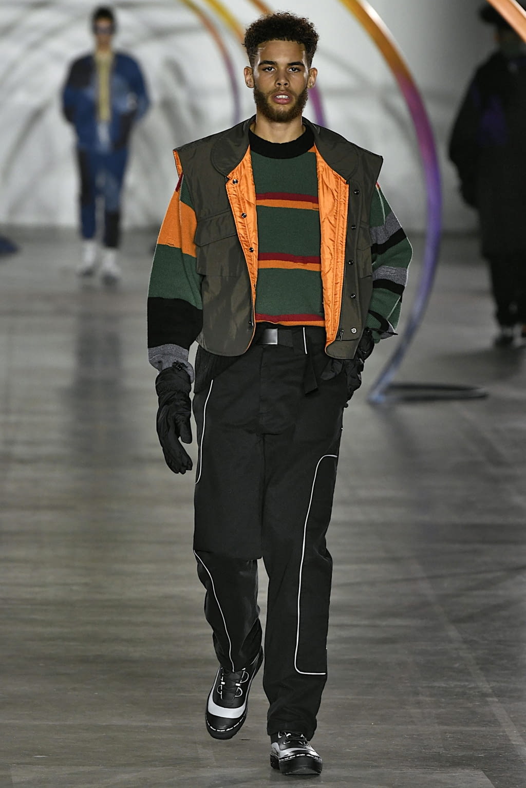 Fashion Week London Fall/Winter 2019 look 13 from the Liam Hodges collection 男装