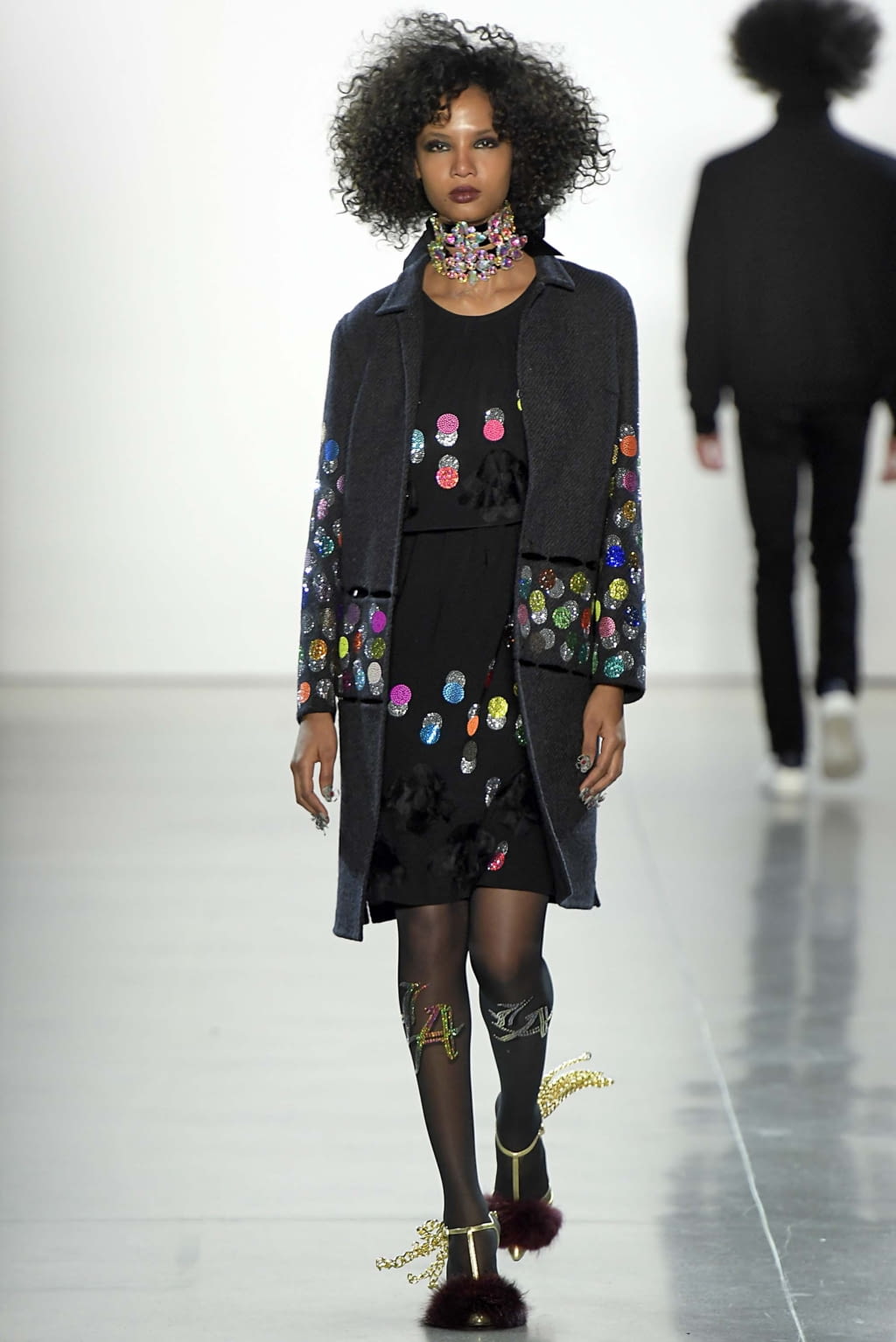 Fashion Week New York Fall/Winter 2018 look 14 from the Libertine collection 女装