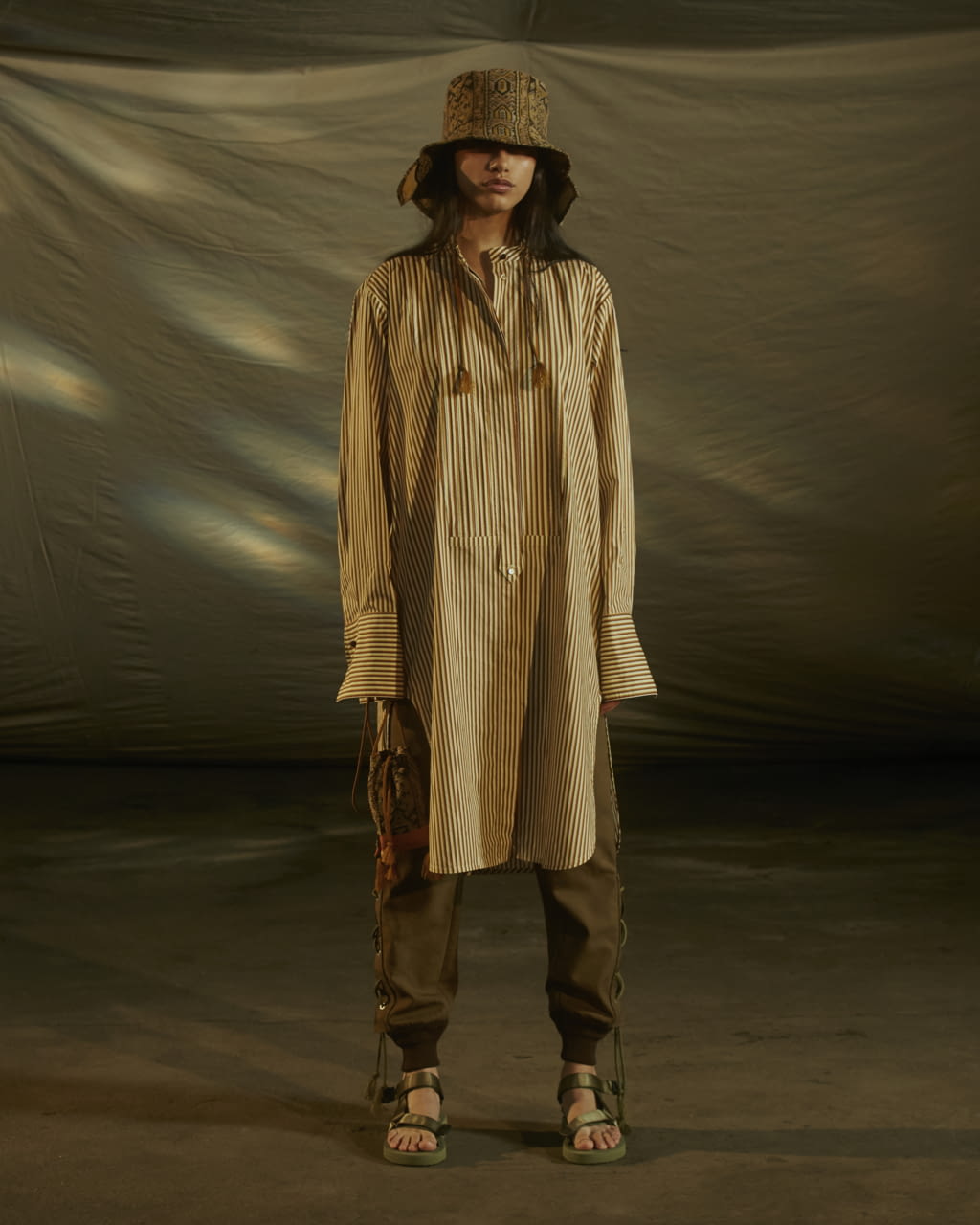 Fashion Week London Spring/Summer 2021 look 16 from the Qasimi collection womenswear