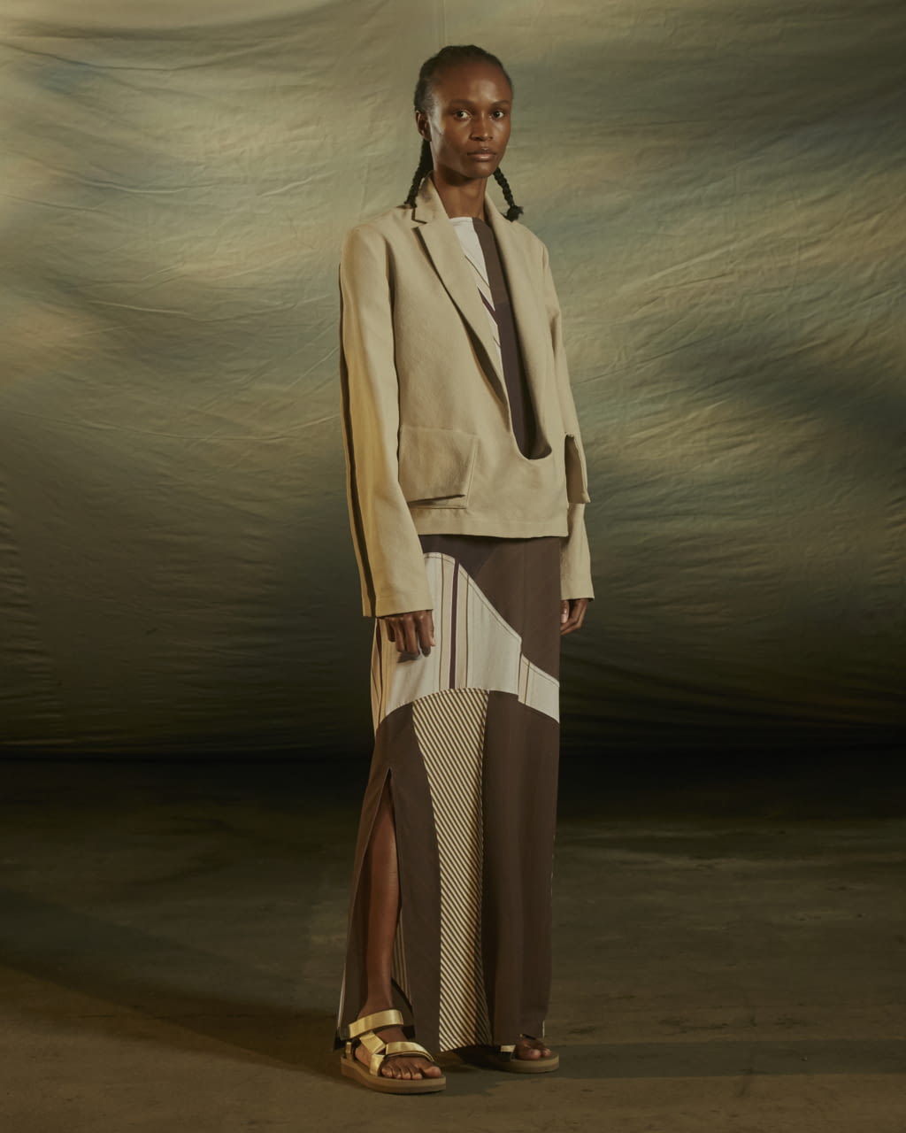 Fashion Week London Spring/Summer 2021 look 26 from the Qasimi collection 女装