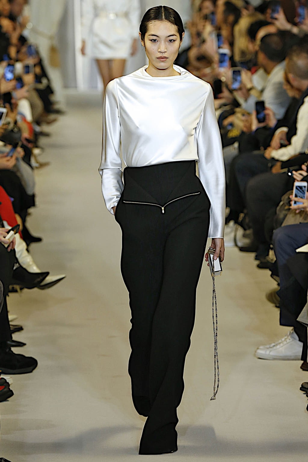 Fashion Week New York Fall/Winter 2019 look 12 from the Brandon Maxwell collection womenswear