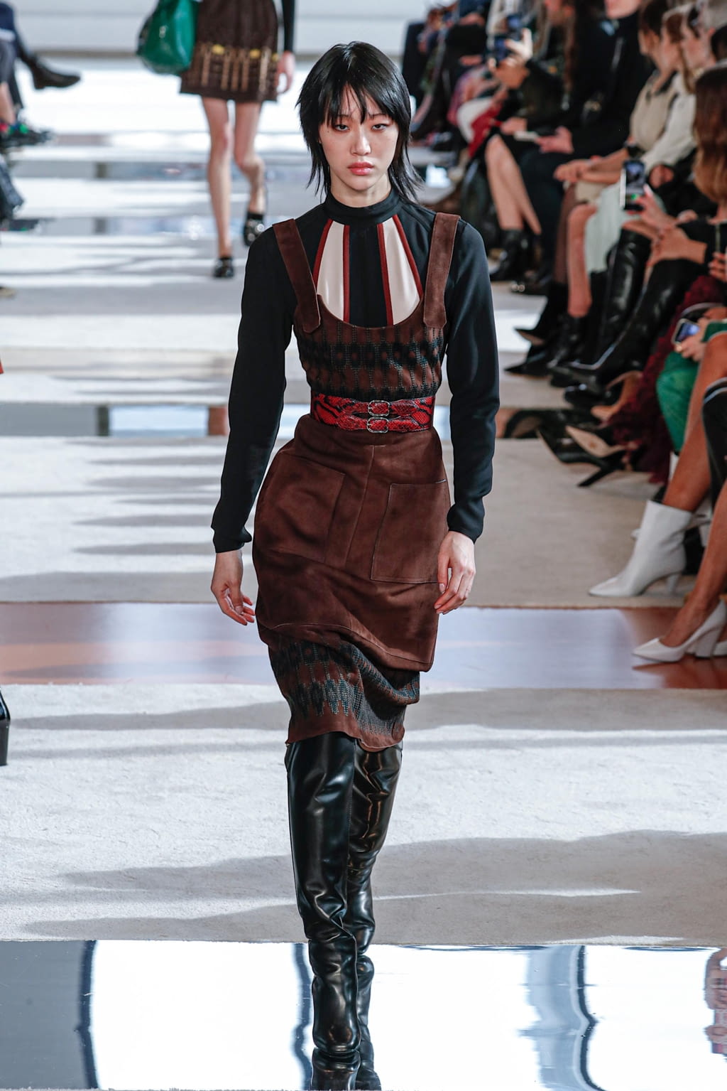 Fashion Week New York Fall/Winter 2020 look 7 from the Longchamp collection 女装