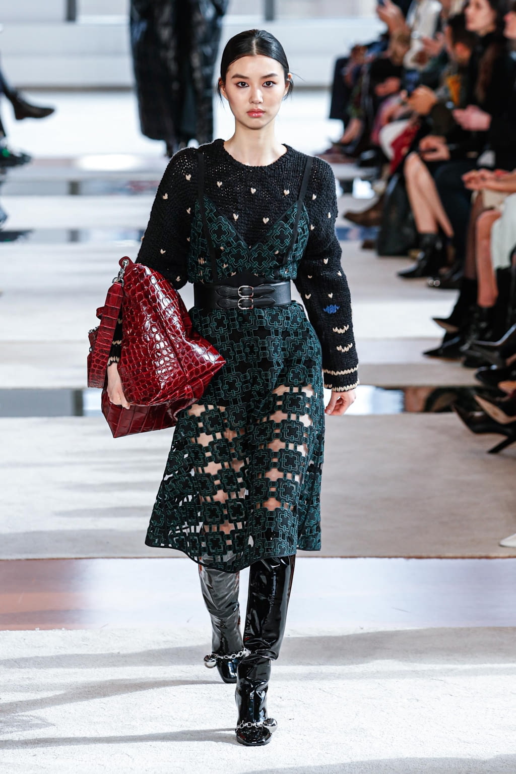 Fashion Week New York Fall/Winter 2020 look 10 from the Longchamp collection womenswear