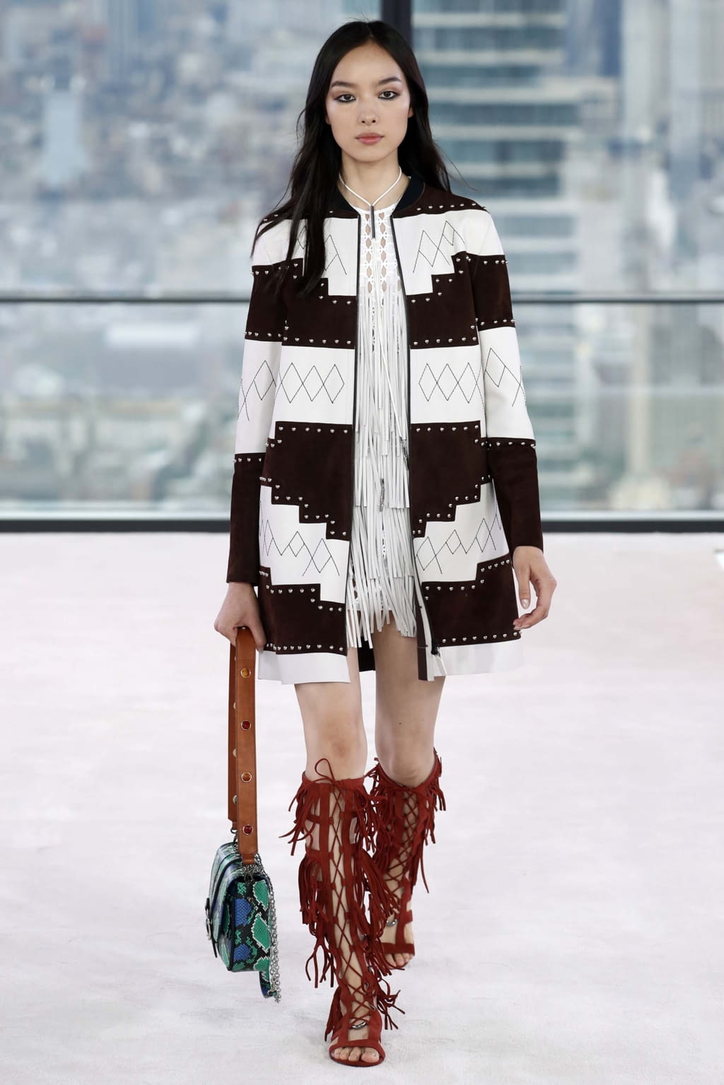 Fashion Week New York Spring/Summer 2019 look 32 from the Longchamp collection womenswear
