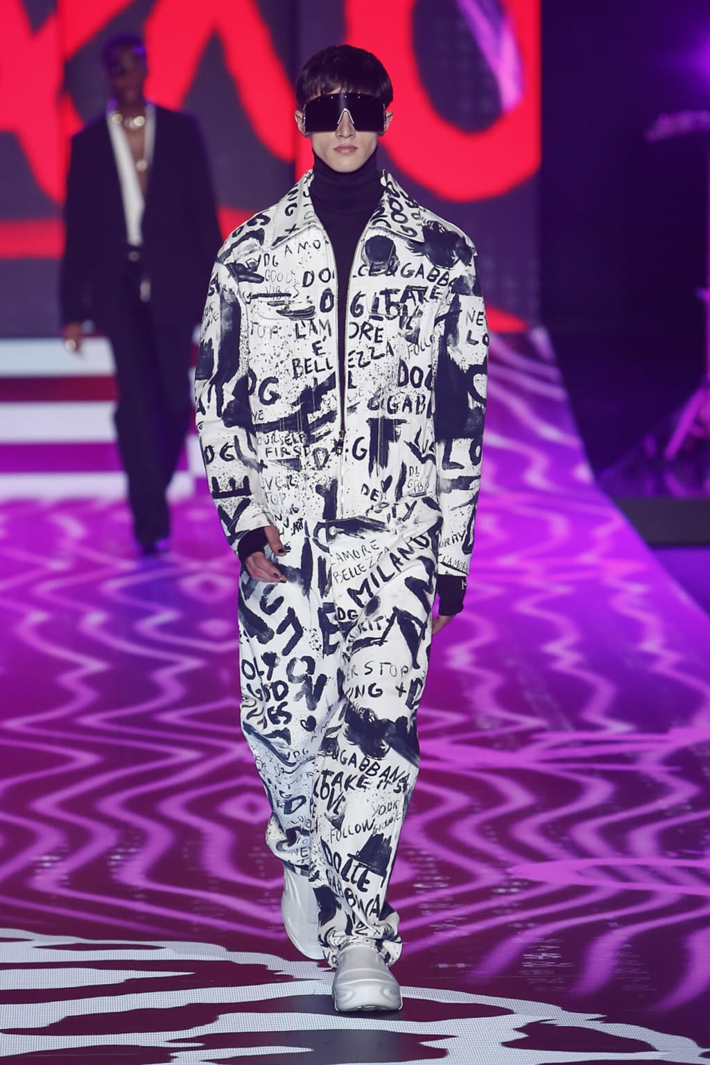 Fashion Week Milan Fall/Winter 2022 look 44 from the Dolce & Gabbana collection 男装