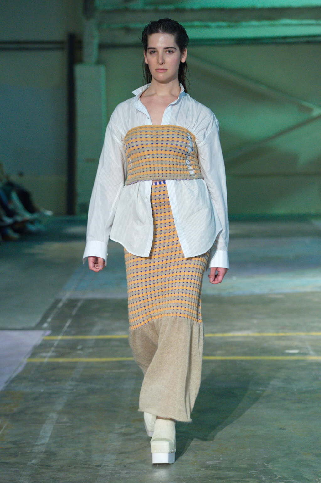 Fashion Week New York Spring/Summer 2020 look 7 de la collection Eckhaus Latta womenswear