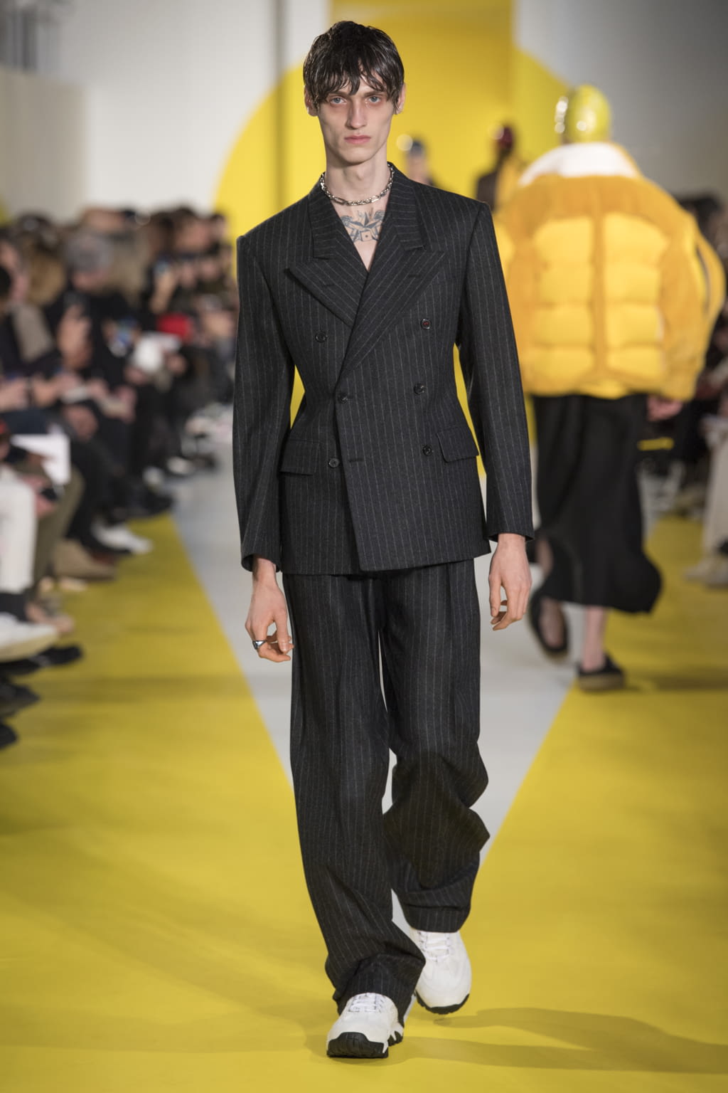 Fashion Week Paris Fall/Winter 2018 look 7 from the Maison Margiela collection 男装