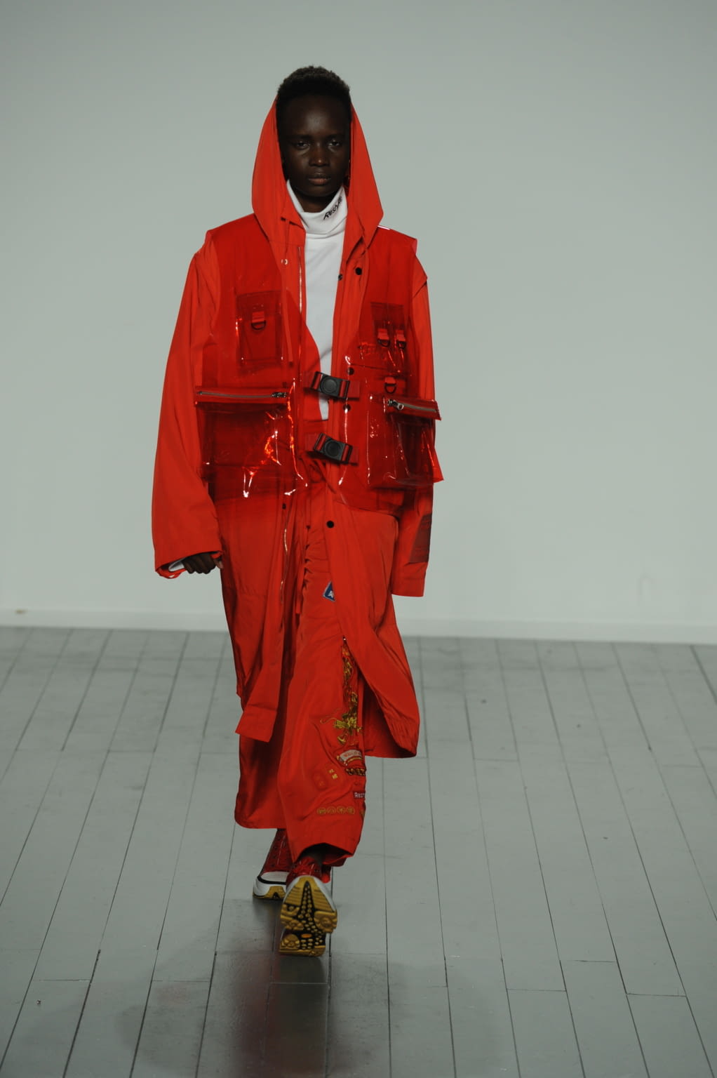 Fashion Week London Fall/Winter 2019 look 1 from the On:Off collection womenswear