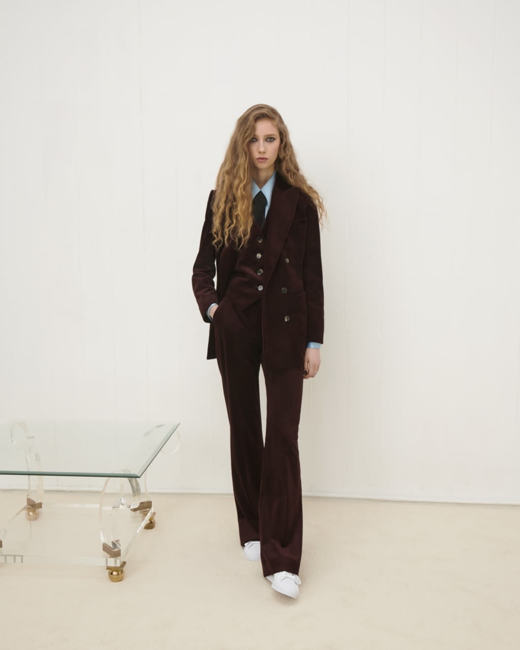 Fashion Week London Fall/Winter 2020 look 10 from the Bella Freud collection womenswear
