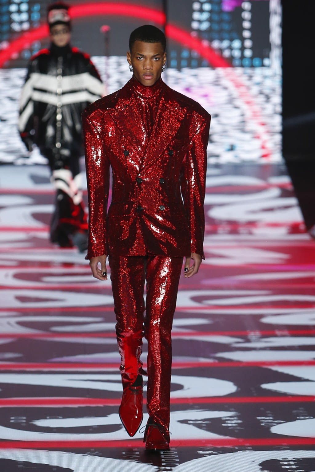 Fashion Week Milan Fall/Winter 2022 look 100 from the Dolce & Gabbana collection 男装