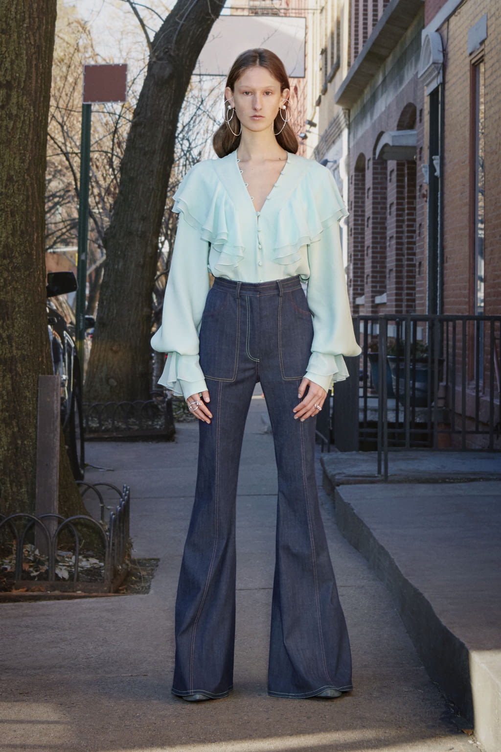 Fashion Week New York Pre-Fall 2019 look 7 from the Prabal Gurung collection womenswear