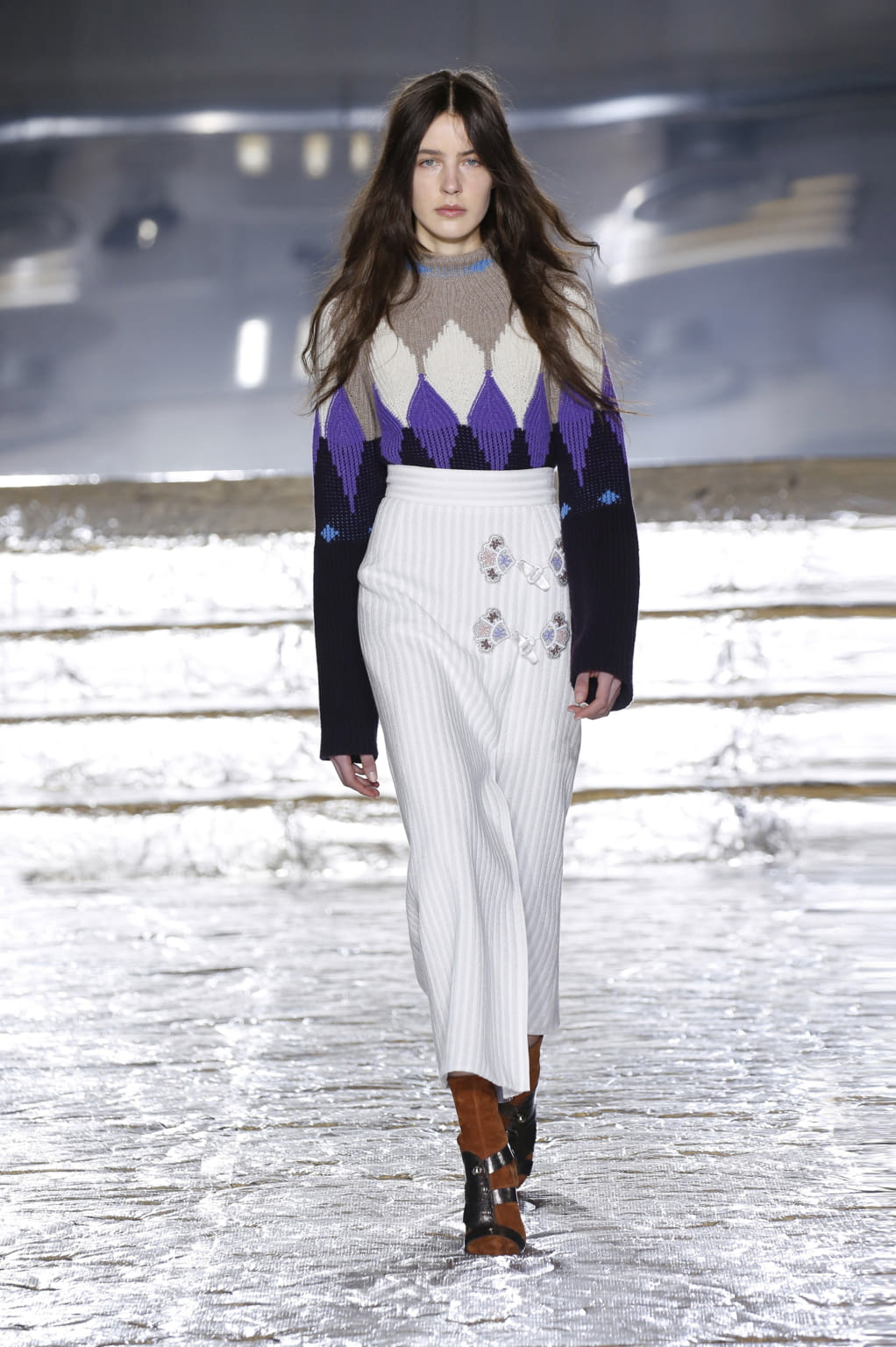 Fashion Week London Fall/Winter 2016 look 14 from the Peter Pilotto collection womenswear