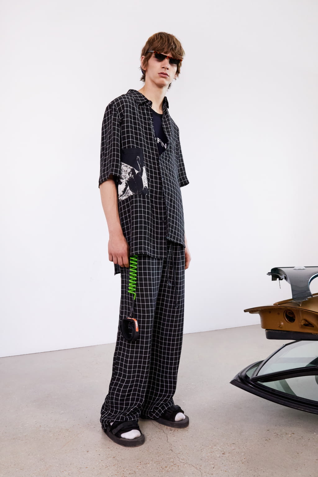 Fashion Week Paris Spring/Summer 2018 look 14 from the Ex Infinitas collection 男装