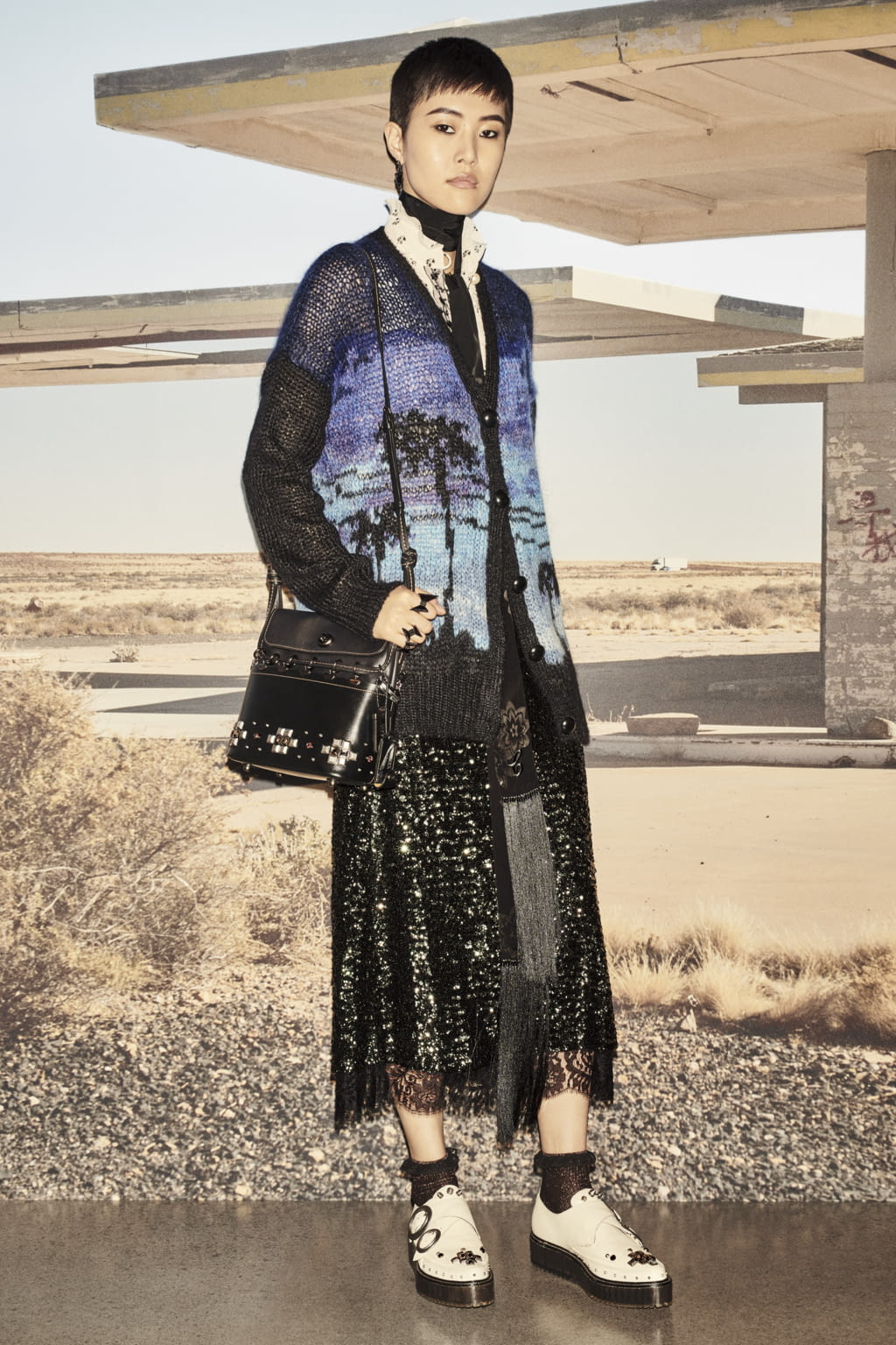 Fashion Week New York Resort 2019 look 15 from the Coach collection womenswear