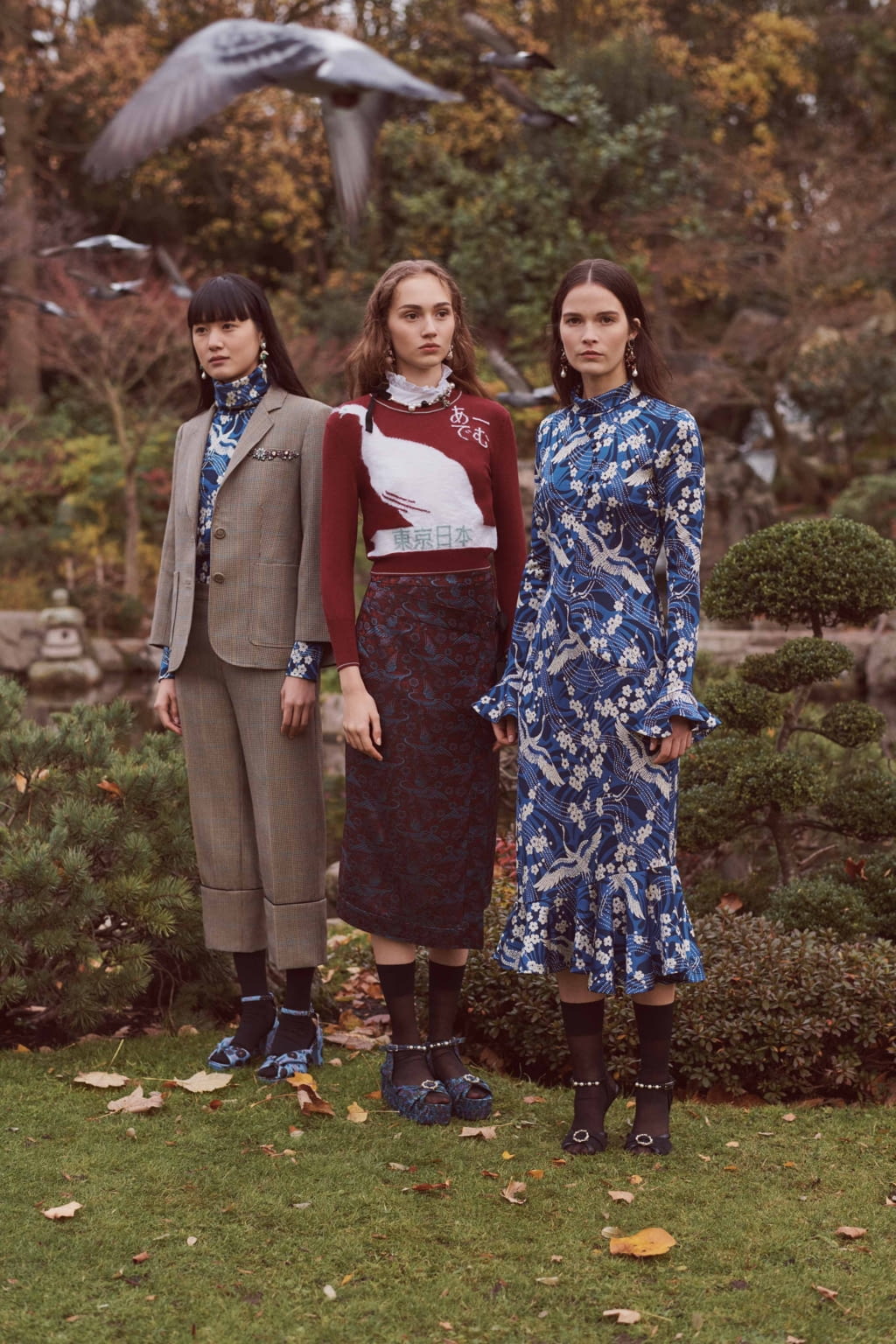 Fashion Week London Pre-Fall 2018 look 18 from the Erdem collection 女装