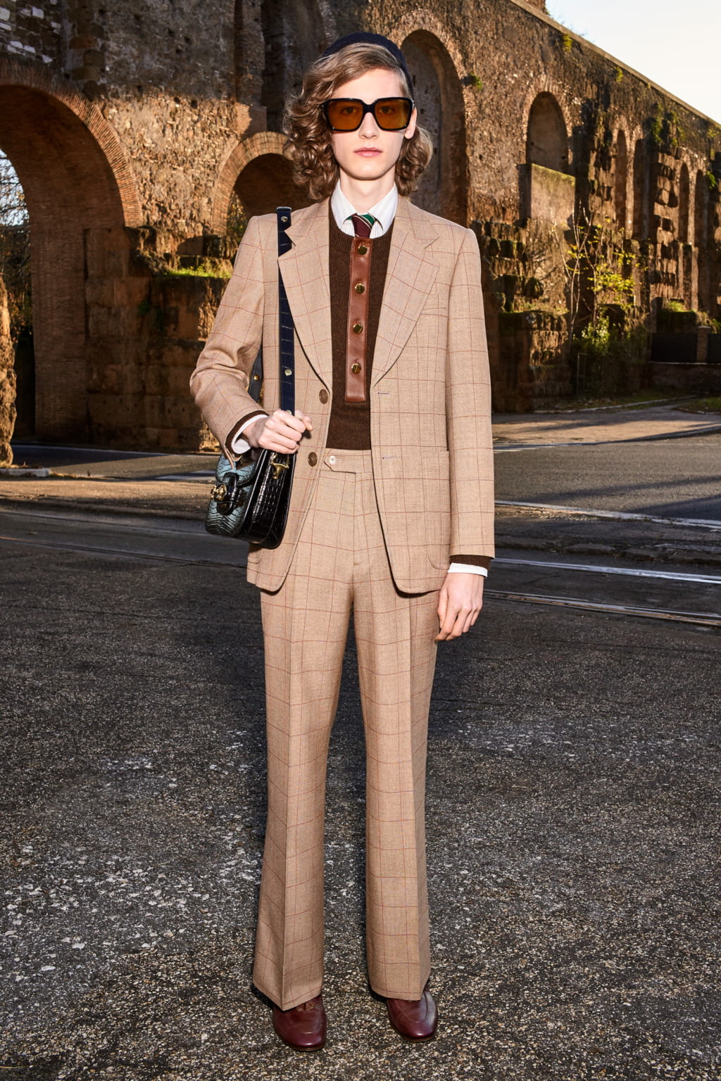 Fashion Week Milan Pre-Fall 2020 look 2 from the Gucci collection menswear