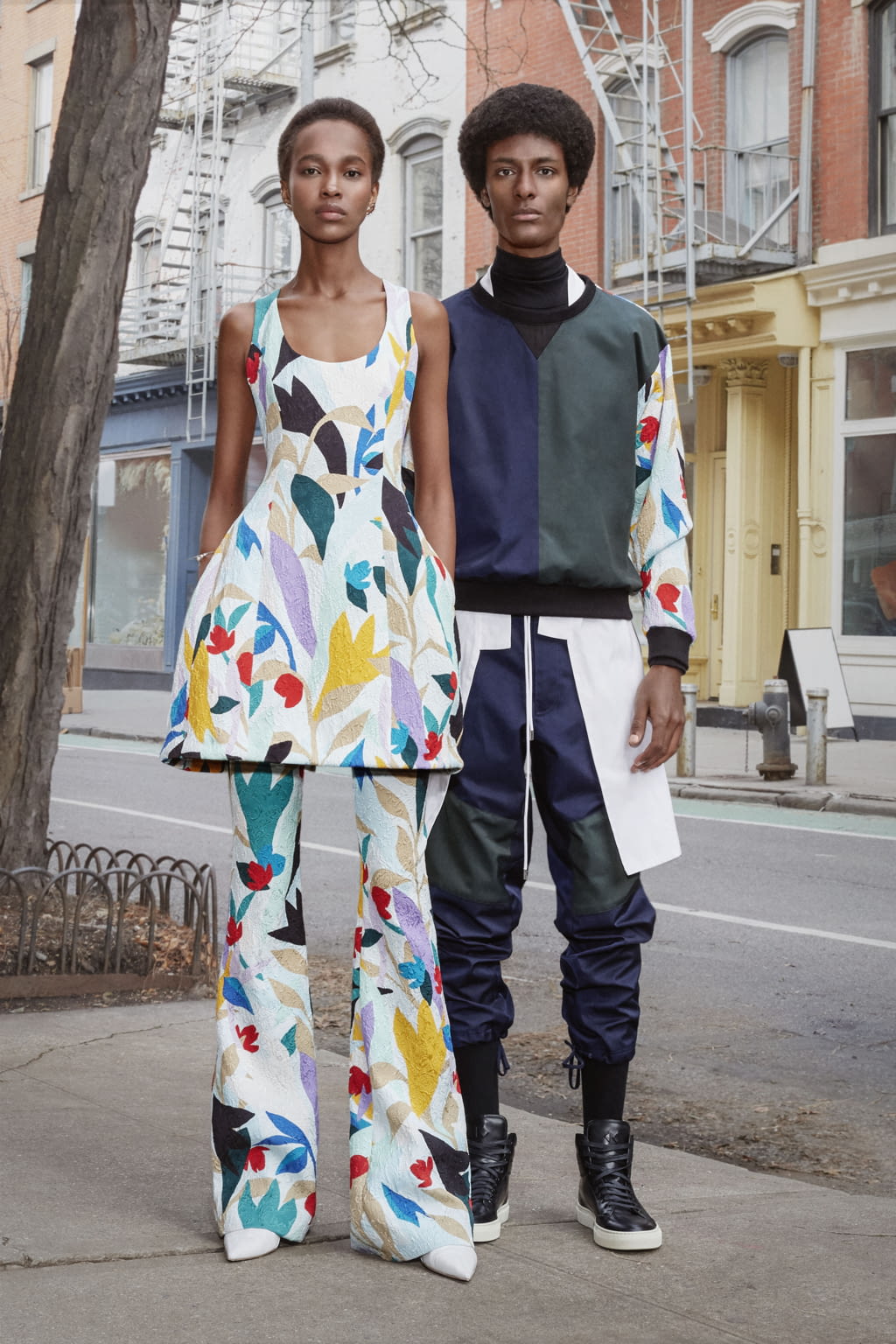 Fashion Week New York Pre-Fall 2019 look 14 from the Prabal Gurung collection 女装