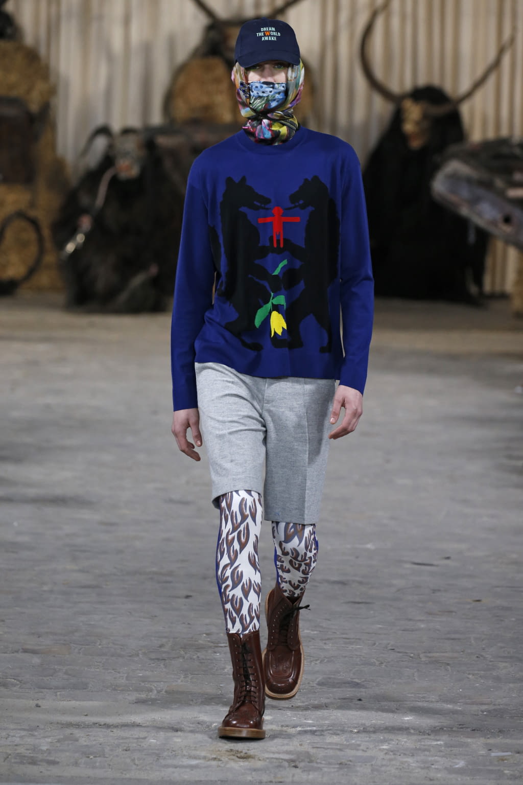 Fashion Week Paris Fall/Winter 2017 look 20 from the Walter Van Beirendonck collection menswear