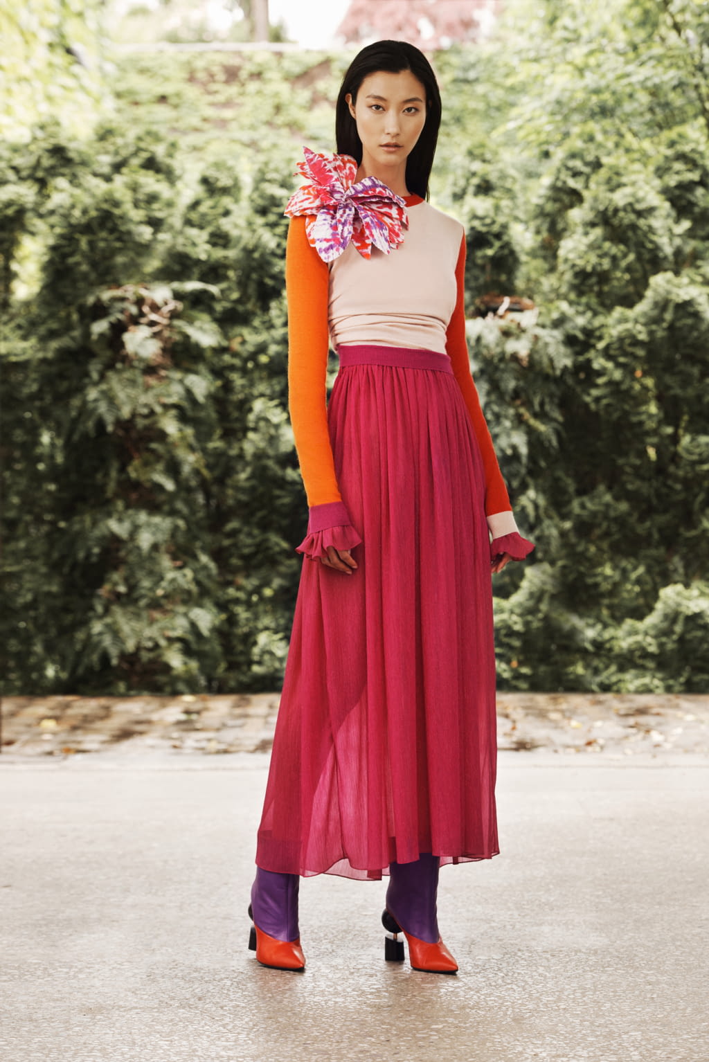 Fashion Week New York Resort 2019 look 17 from the Prabal Gurung collection womenswear